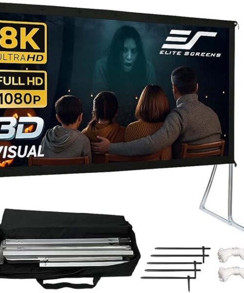 Elite Screens Pantalla de proyector de 120 Pulgadas